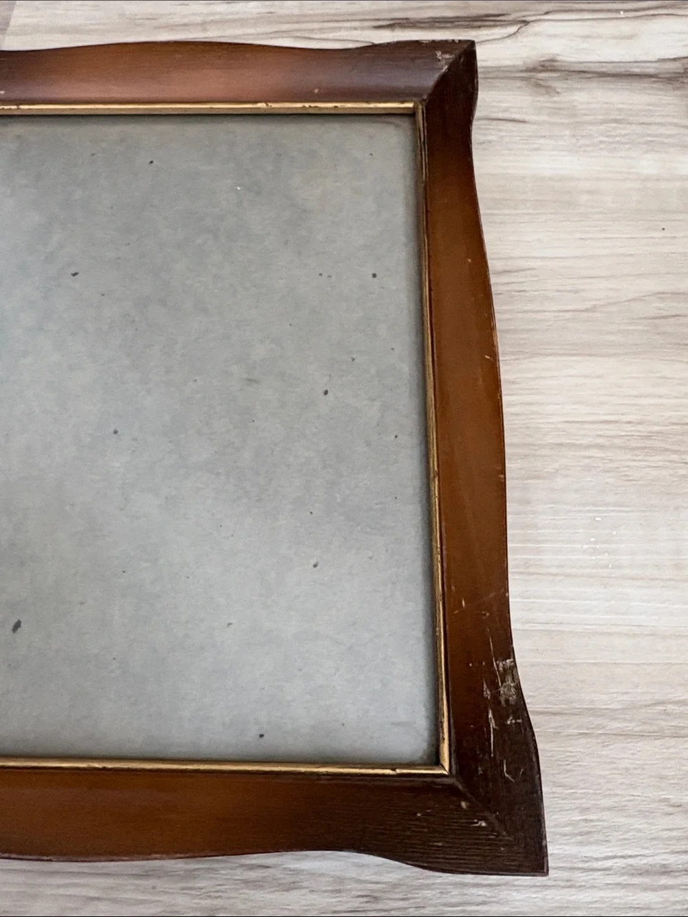 Set of VTG mid century Brown Wood Picture Frames